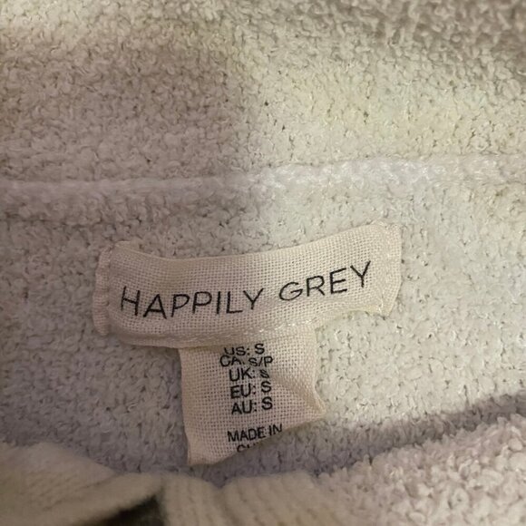 ✨ Cozy Chic Cream Half-Zip Pullover by Happily Grey – Size S - Picture 8 of 9